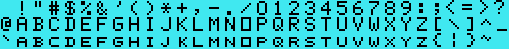 TI-99/4A system font